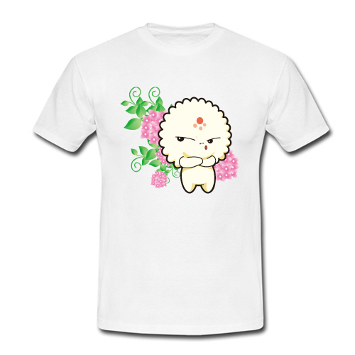 태안 꽃축제 판매용 티셔츠 다알리아 제작사례
