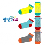 플레이 점핑고(Jumping go)의 어린이 스니커즈양말(논슬립) 제작사례.