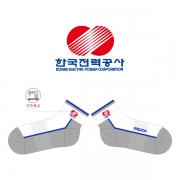 한국전력공사 동호회의 남자 스포츠 자수양말 제작사례.