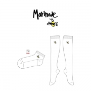 마리네이드_MARINADE 의 숙녀 패션 자수 니삭스 및 발목양말 제작사례.