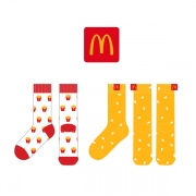 맥도날드_McDonald’s의 남, 녀 공용 패션 장목양말 제작사례