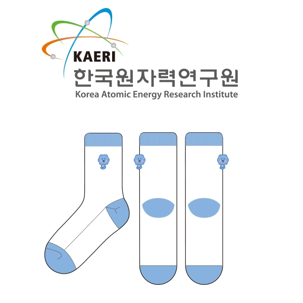 한국원자력연구원_KAERI의 남, 녀 공용 자수 수면양말 제작사례